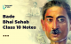 Bade Bhai Sahab Class 10 Notes