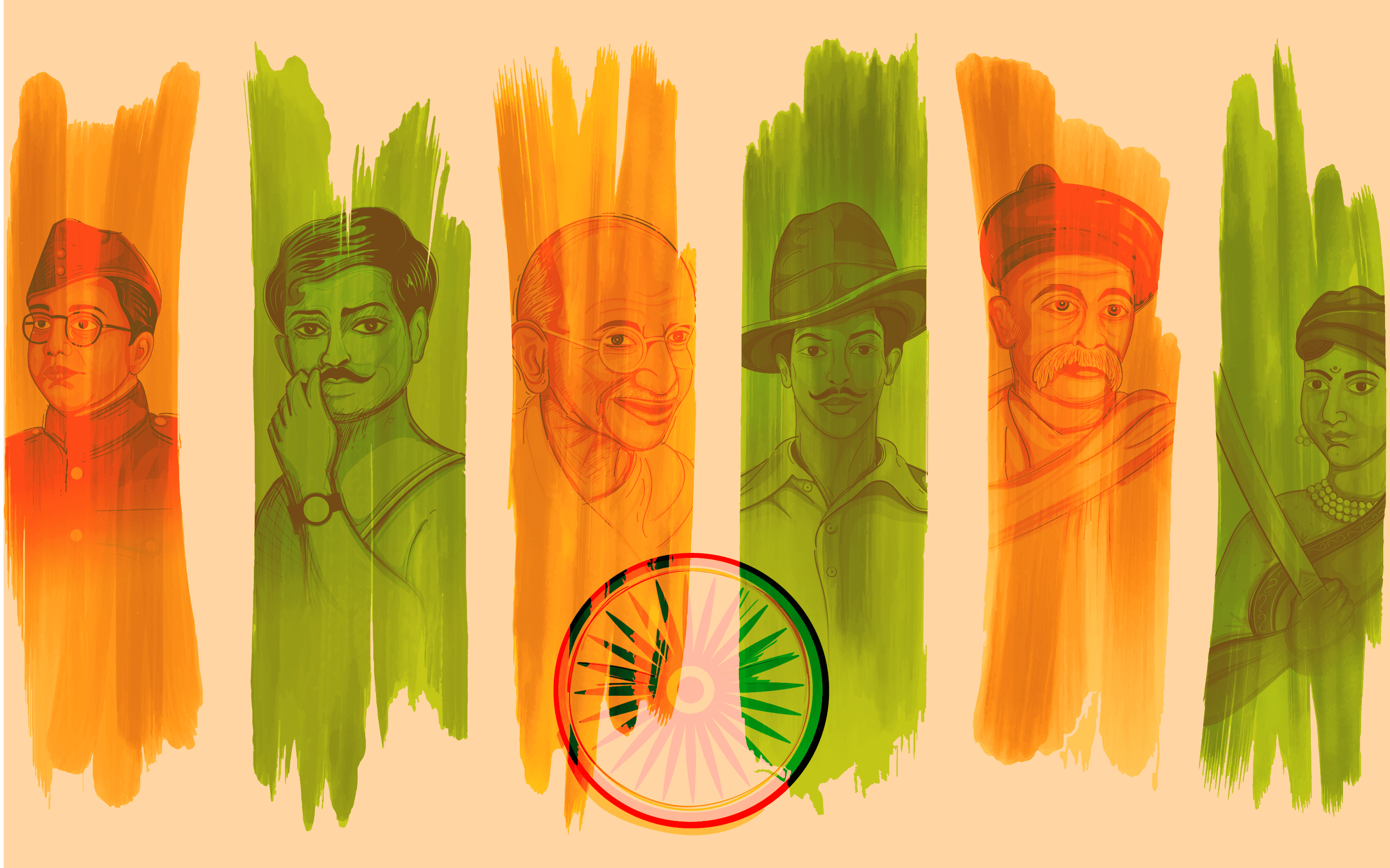 Indian Freedom Fighters 3072x1920 