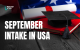 September Intake in USA
