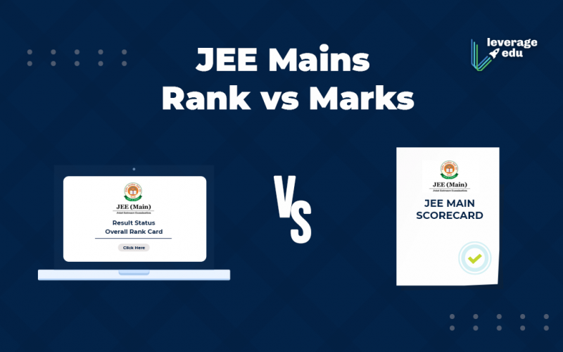 JEE Mains Rank vs Marks