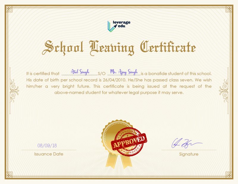 non uk high school leaving certificate