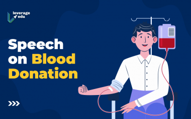 speech writing blood donation camp in your college