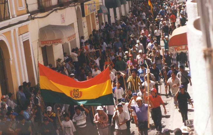 popular struggles and movements in bolivia wikipedia