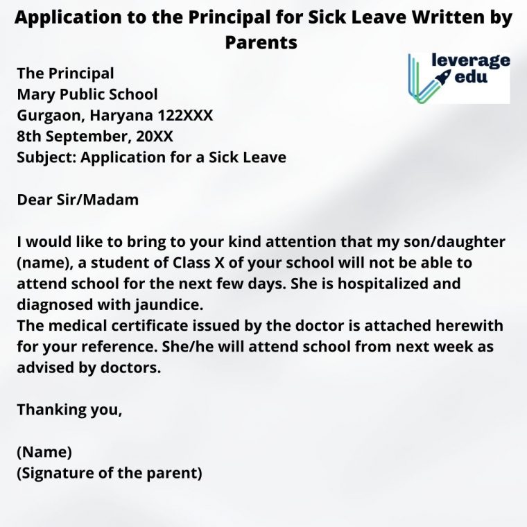 how to write an application letter for principal