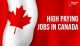 High Paying Jobs in Canada