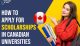 How to Apply for Scholarships in Canadian Universities