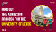 Find out the Admission Process for the University of Leeds
