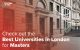 Universities in London For Masters