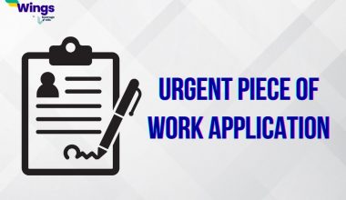 Urgent piece of work application