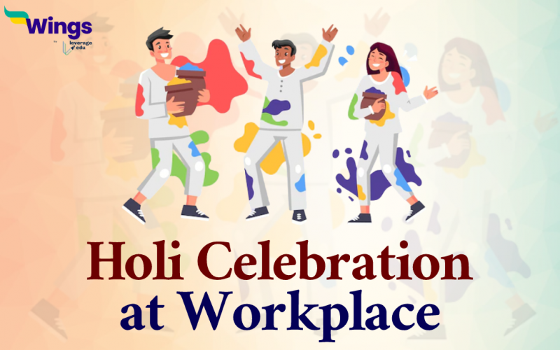 holi celebration at workplace