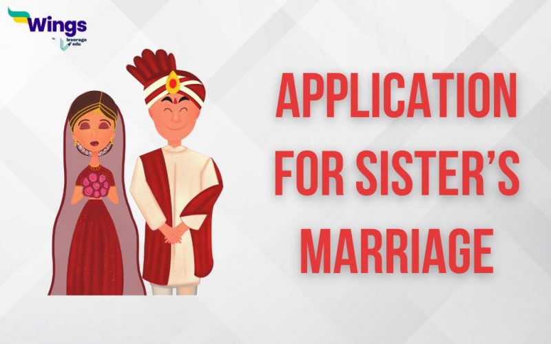 Application for sister's marriage