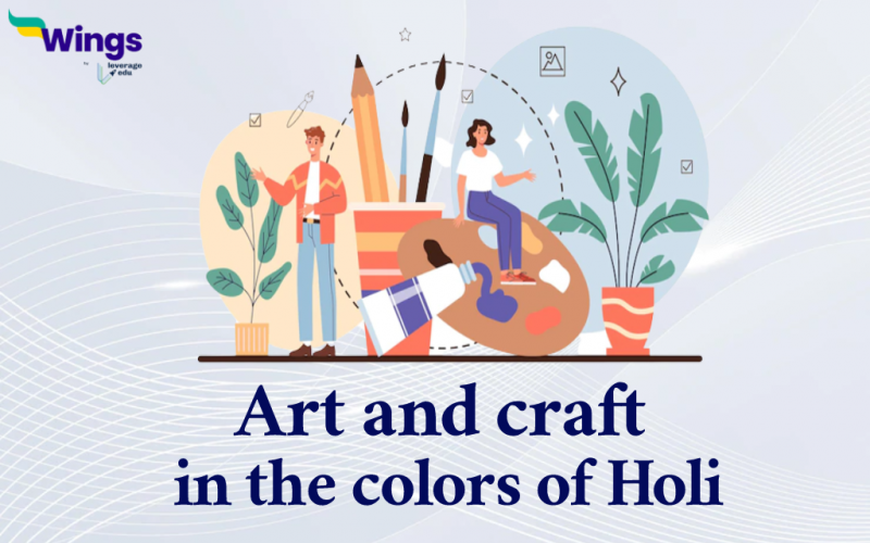 Art and craft in the colors of Holi