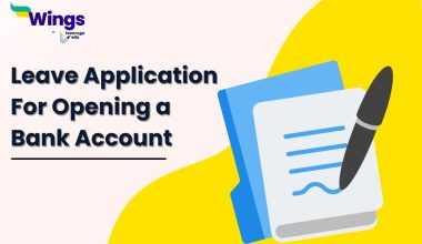 leave application for opening a bank account