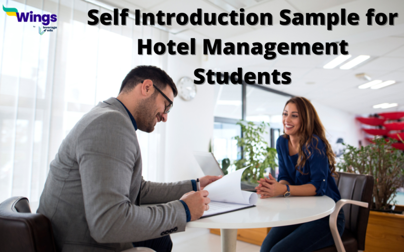 Self Introduction Sample for Hotel Management Students