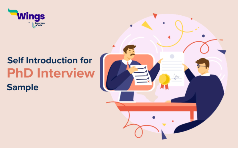 Self Introduction for PhD Interview Sample