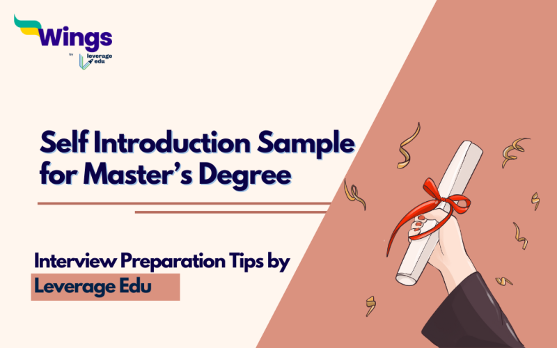 Self Introduction Sample for Master’s Degree