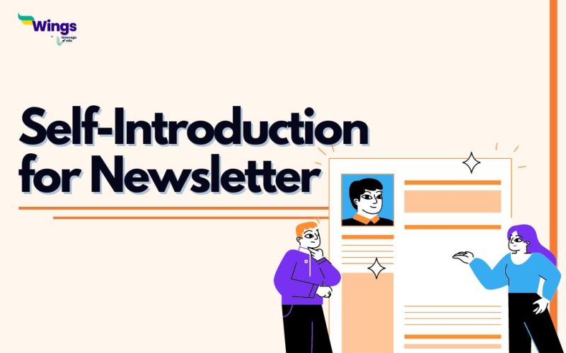 Self introduction for newsletter