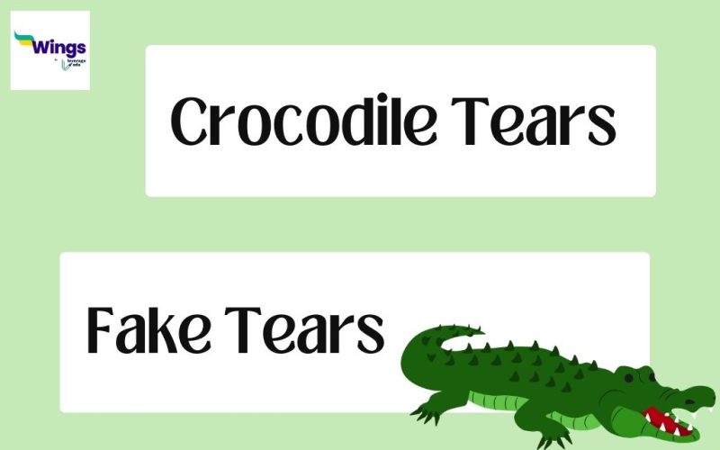 Crocodile Tears idiom meaning
