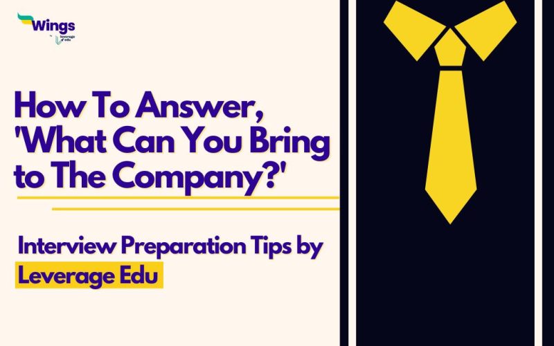 How to Answer What You Can Bring to the Company