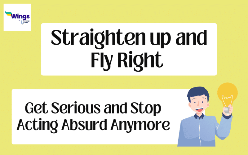 Straighten up and Fly Right Meaning