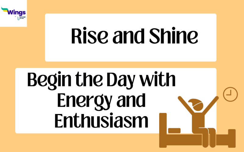 rise and shine meaning