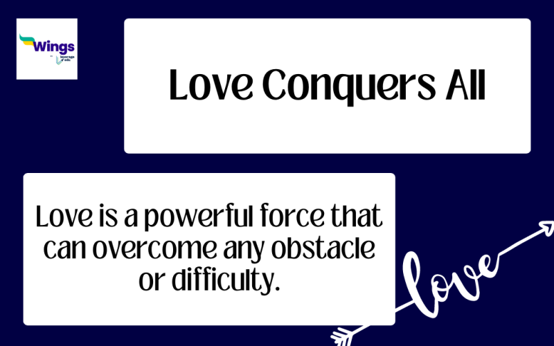 write an essay on love conquers all