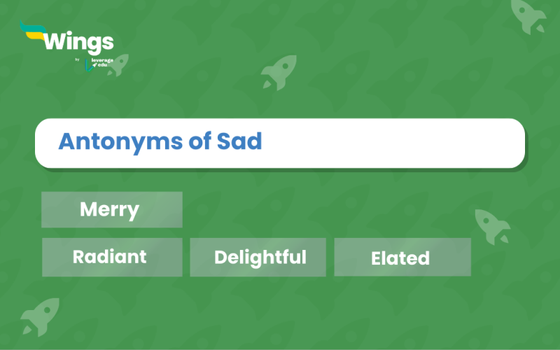Antonyms of Sad