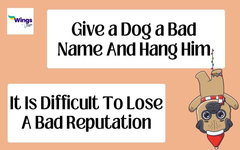 Give a Dog a Bad Name and Hang Him