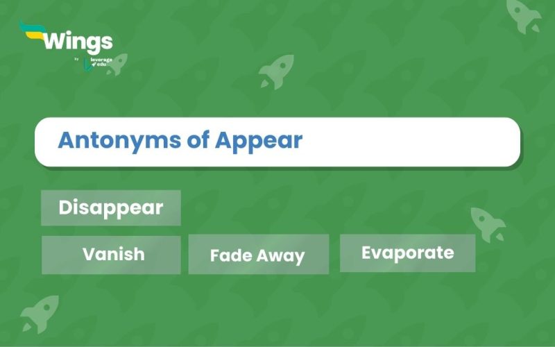 Appear-Antonyms