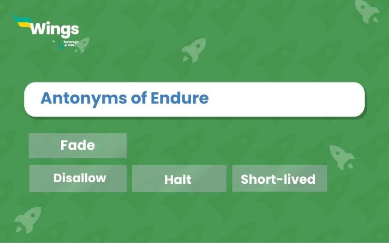Endure-Antonyms