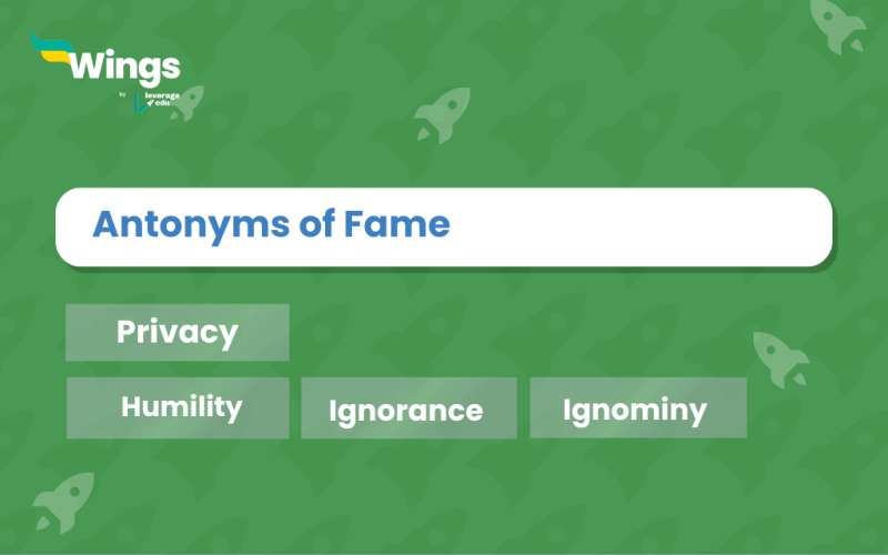 Fame Antonyms