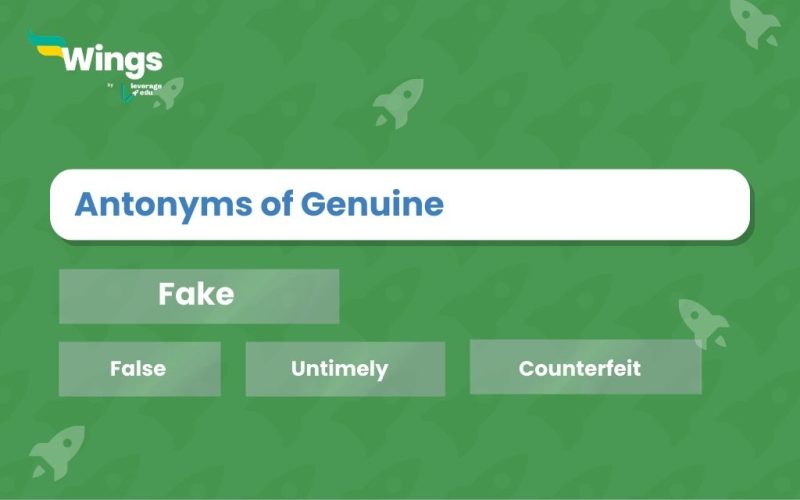 Antonyms of Genuine