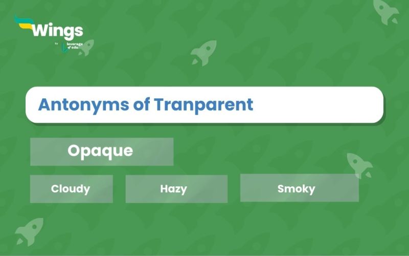 Antonyms of Transparent