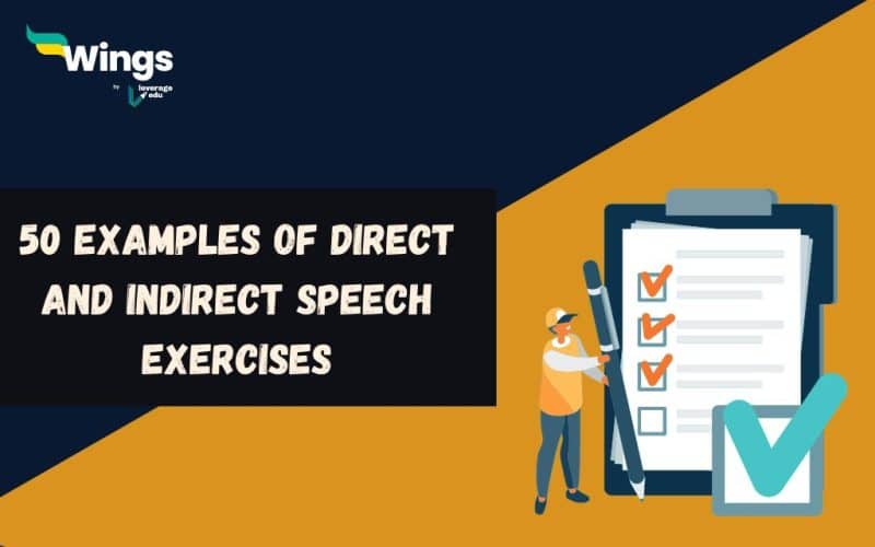 reported speech into direct speech exercises pdf
