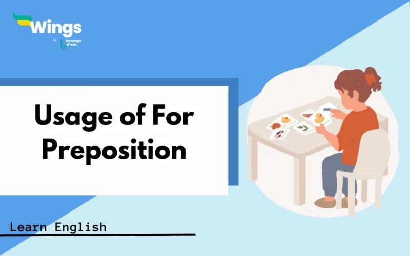 Usage of For Preposition