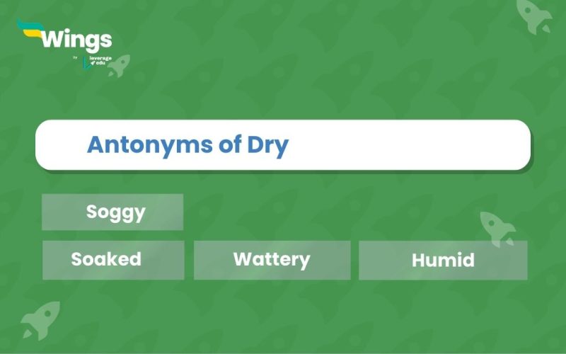Antonyms of Dry