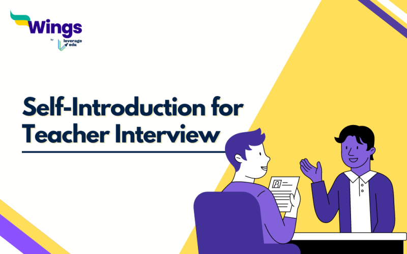Self-Introduction for Teacher Interview