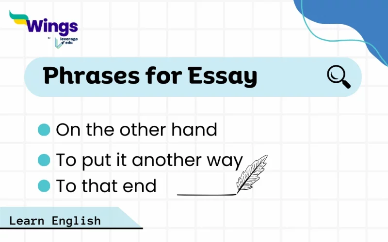 Phrases for Essay