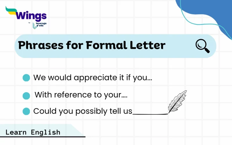 Phrases for Formal Letter