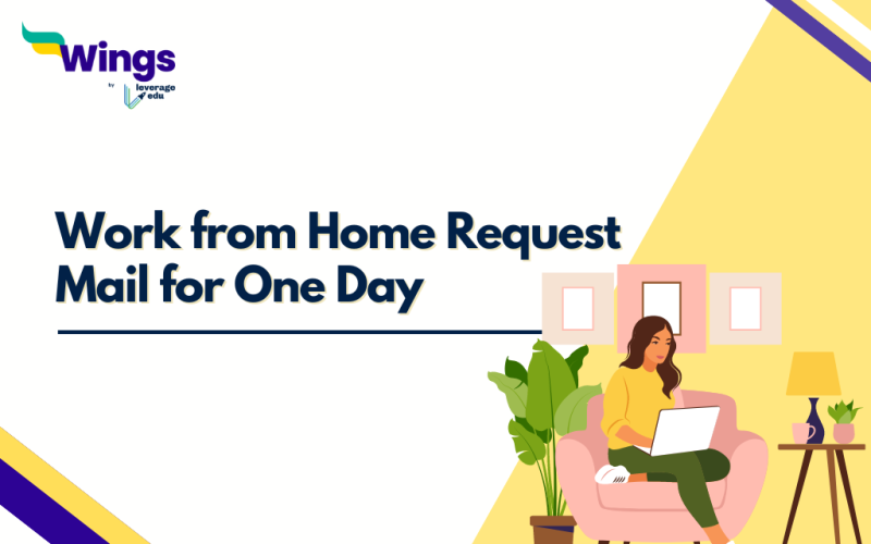 Work from Home Request Mail for One Day