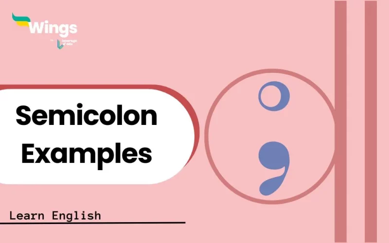 Semicolon Examples