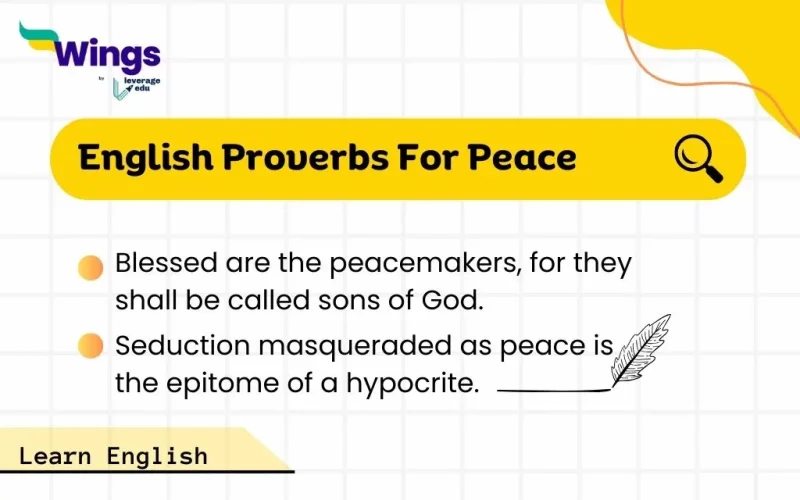 English Proverbs For Peace