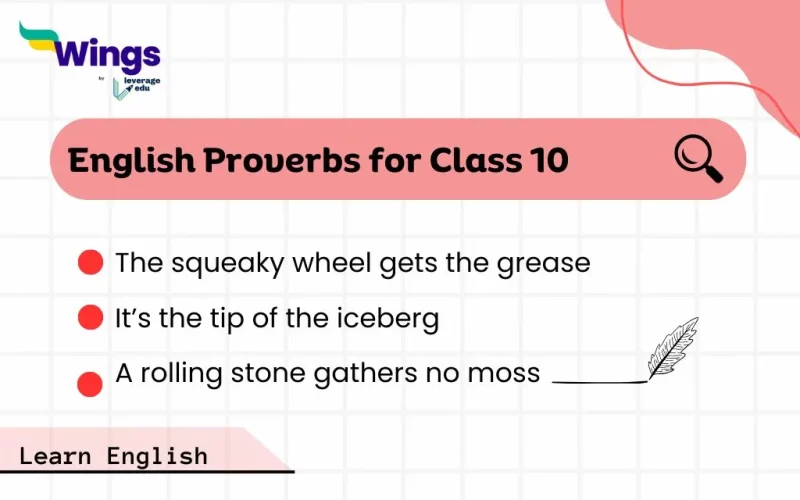 English Proverbs for Class 10