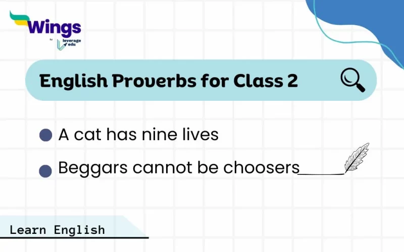 Common English Proverbs for Class 2