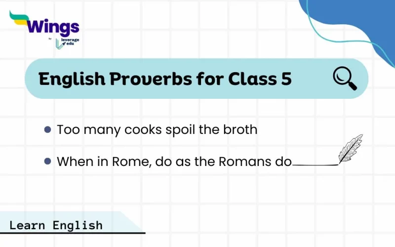 English Proverbs for Class 5