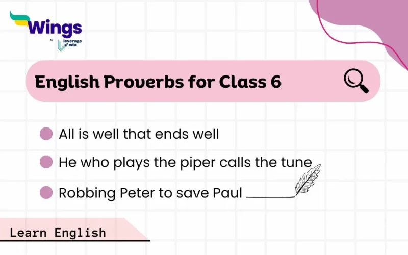 English Proverbs for Class 6