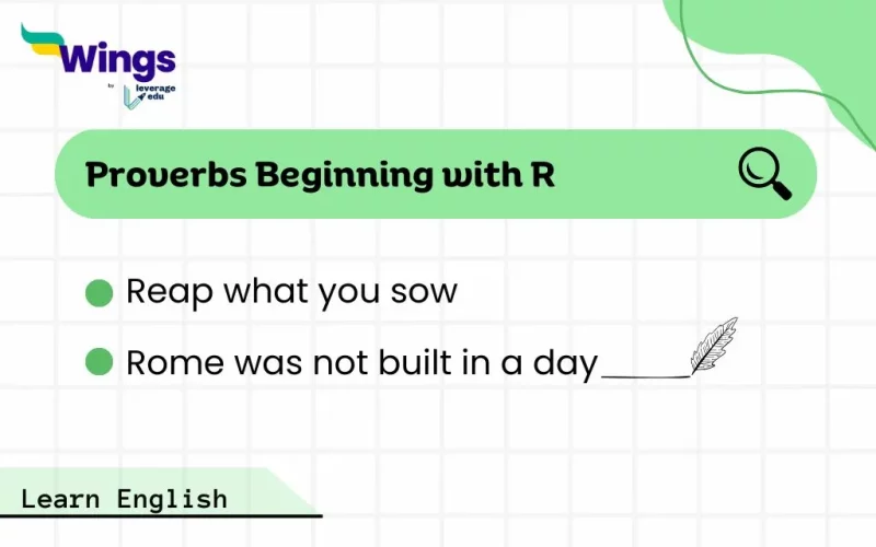 Proverbs Beginning with R