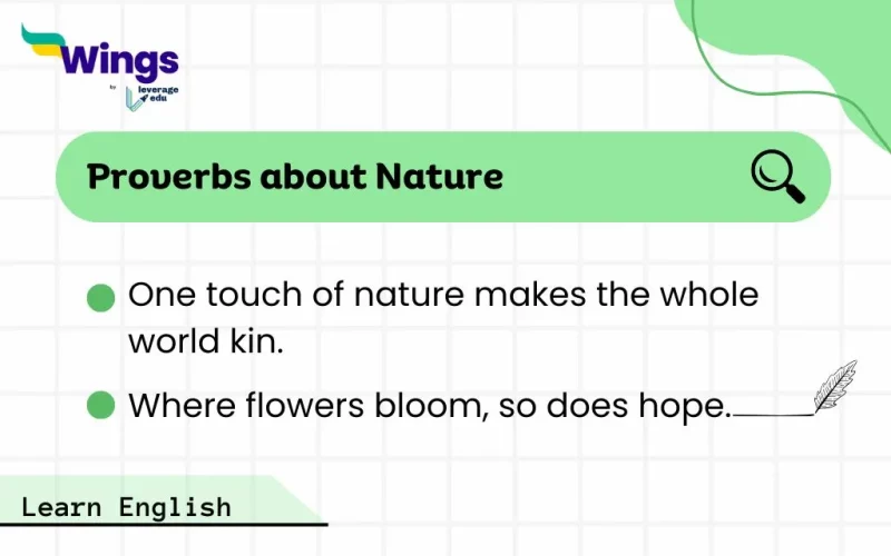 Proverbs about Nature