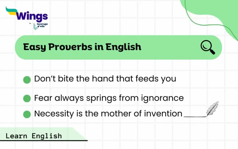 Easy Proverbs in English
