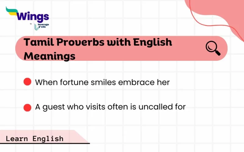 Tamil Proverbs with English Meanings